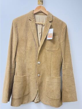 Dolce & Gabbana Camel Corduroy Blazer